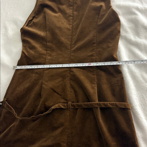 Zara Tan Corduroy Mini Dress - Picture 6 of 6